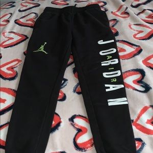 Black Jordan sweatpants